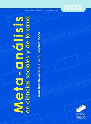 META-ANÁLISIS EN CIENCIAS SOCIALES Y DE LA SALUD | 9788490771242 | BOTELLA AUSINA, JUAN/SÁNCHEZ MECA, JULIO
