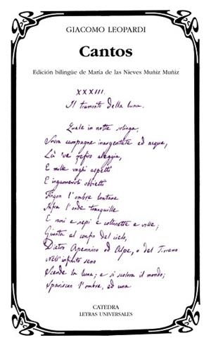 CANTOS | 9788437626239 | LEOPARDI,GIACOMO