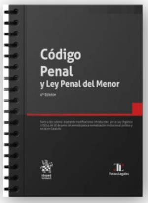 CÓDIGO PENAL Y LEY PENAL DEL MENOR 4ª EDICIÓN CON ANILLAS | 9788410714779 | SÁNCHEZ MORÁN,CARMEN/CUESTA AGUADO,PAZ MERCEDES DE LA/ÁLVAREZ GARCÍA,FRANCISCO JAVIER/ANDRÉS DOMÍNGU