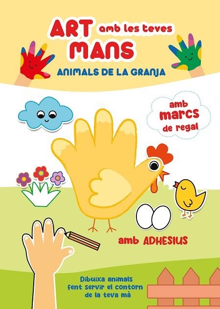 ART AMB LES TEVES MANS, ANIMALS DE LA GRANJA AMB ADHESIUS | 9788410515147