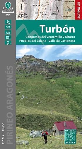 TURBÓN 1:25.000 CONGOSTOS DEL VENTAMILLO Y OBARRA. PUEBLOS DEL SOLANO- VALLE DE CASTANESA | 9788470111815