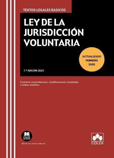 LEY DE LA JURISDICCIÓN VOLUNTARIA | 9788411949095 | EDITORIAL COLEX, S.L.