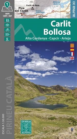 CARLIT BOLLOSA. ALTA CERDANYA, CAPCIR, ARIEJA. MAPA 1:30000 | 9788470111709