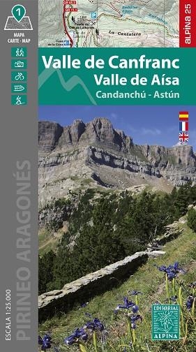 VALLE DE CANFRANC. VALLE DE AÍSA. CANDANCHU, ASTUR. 1:25000 | 9788470111822