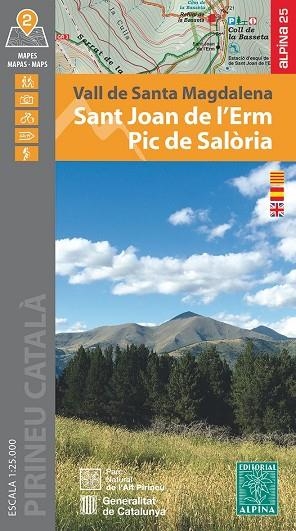 SANT JOAN DE L'ERM - PIC DE SALORIA - TORRETA DE L'ORRI. VALL DE SANTA MAGDALENA. 1:25000 | 9788470111761