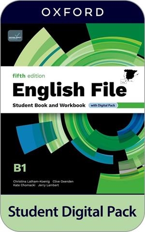 ENGLISH FILE 5TH EDITION B1. STUDENT'S BOOK AND WORKBOOK AND DIGITAL WITHOUT KEY | 9780194143974