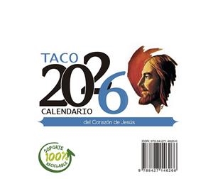 TACO CALENDARIO DEL CORAZÓN DE JESÚS 2026 NOTAS CON SOPORTE | 9788427149830