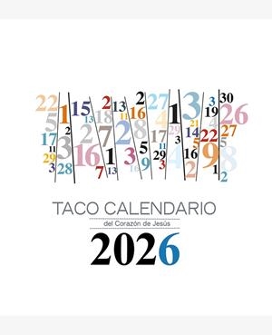TACO CALENDARIO DEL CORAZÓN DE JESÚS 2026 MESA NUMEROS   -10/09/2025 --------- | 9788427149793