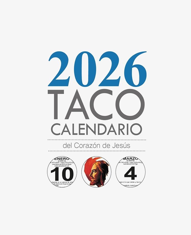 TACO CALENDARIO DEL CORAZÓN DE JESÚS - MESA SGDO. CORAZÓN - 2026 | 9788427149786
