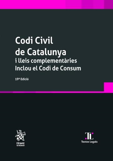 CODI CIVIL DE CATALUYA I LLEIS COMPLEMENTÀRIES. INCLOU EL CODI DE CONSUM | 9791370108717