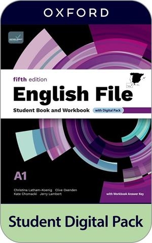 ENGLISH FILE 5TH EDITION A1. STUDENT'S BOOK AND WORKBOOK AND DIGITAL WITH KEY PA | 9780194148122