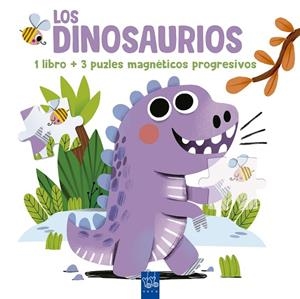 LOS DINOSAURIOS 1 LIBRO Y 3 PUZLES MAGNÉTICOS | 9788408302056 | YOYO