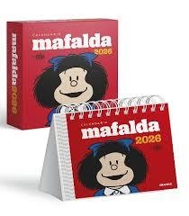 CALENDARIO 2026 MAFALDA ESCRITORIO ROJO  CON CAJA | 9786316693204
