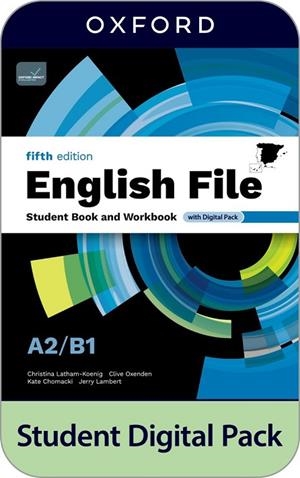 ENGLISH FILE 5TH EDITION A2/B1. STUDENT'S BOOK AND WORKBOOK AND DIGITAL PACK WITHOUT KEY | 9780194145671