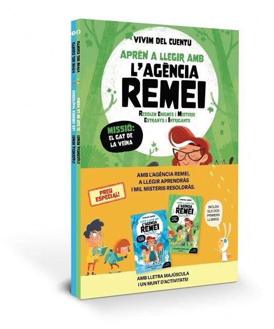 PACK APRÈN A LLEGIR AMB L'AGÈNCIA REMEI 1 I 2 | 9788427252608 | VIVIM DEL CUENTU