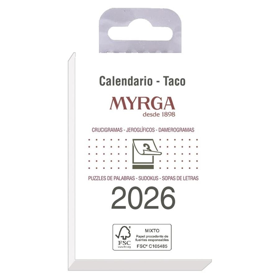 CALENDARIO TACO 2026 PARED PEQUEÑO MYRGA | 8423647138332