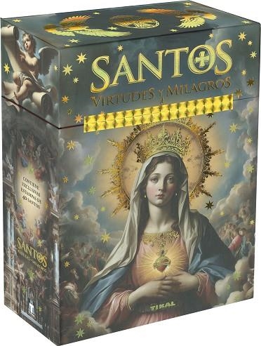 SANTOS. VIRTUDES Y MILAGROS. LIBRO + BARAJA | 9788499285429 | IZQUIERDO, MAITE