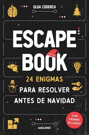 ESCAPE BOOK 24 ENIGMAS PARA RESOLVER ANTES DE NAVIDAD ¡CON PÁGINAS SELLADAS! | 9788427251892 | CODERCH, OLGA