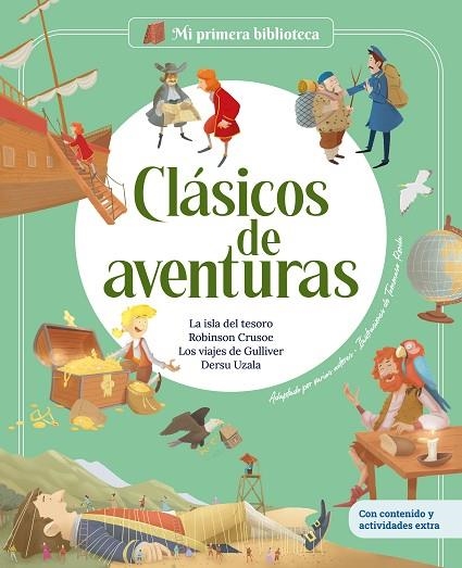 CLÁSICOS DE AVENTURAS. LA ISLA DEL TESORO - ROBINSON CRUSOE - LOS VIAJES DE GULLIVER - DERSU UZALA | 9788413616049 | RODRÍGUEZ IBARRA, SERGI/SOLÉ, JORDI/CLUA, PAU