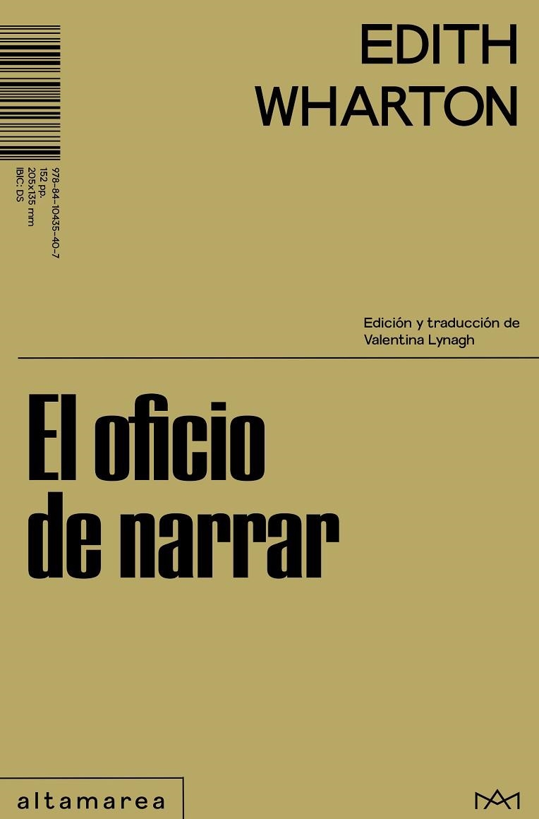 EL OFICIO DE NARRAR | 9788410435407 | WHARTON, EDITH