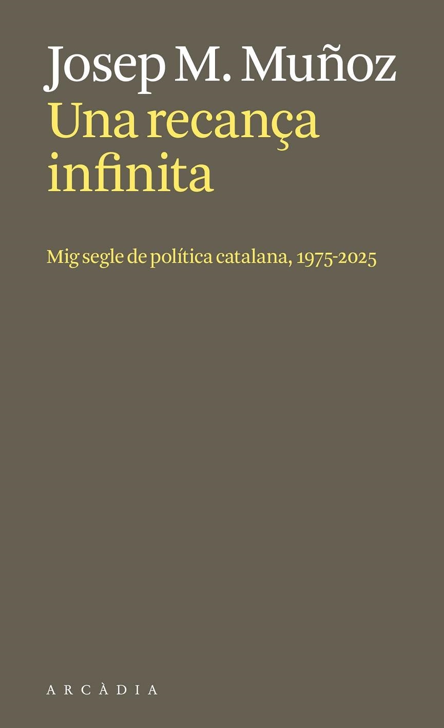 UNA RECANÇA INFINITA. MIG SEGLE DE POLÍTICA CATALANA, 1975-2025 | 9788412999730 | MUÑOZ LLORET, JOSEP MARIA