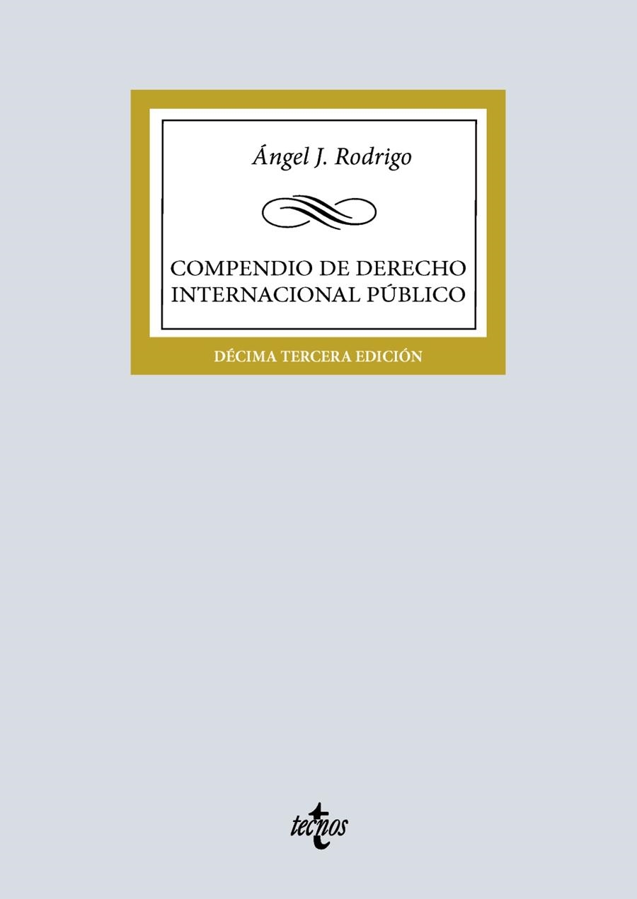 COMPENDIO DE DERECHO INTERNACIONAL PÚBLICO | 9788430992867 | RODRIGO, ÁNGEL J.