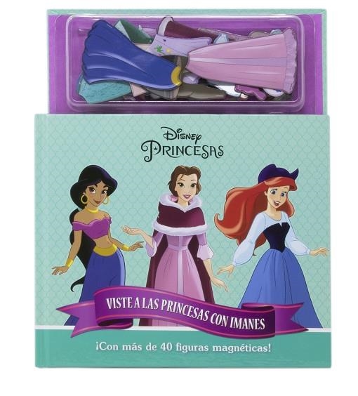 PRINCESAS. VISTE A LAS PRINCESAS CON IMANES. LIBRO MAGNÉTICO (CON MAS DE 40 FIGURAS ) | 9788418335952 | DISNEY