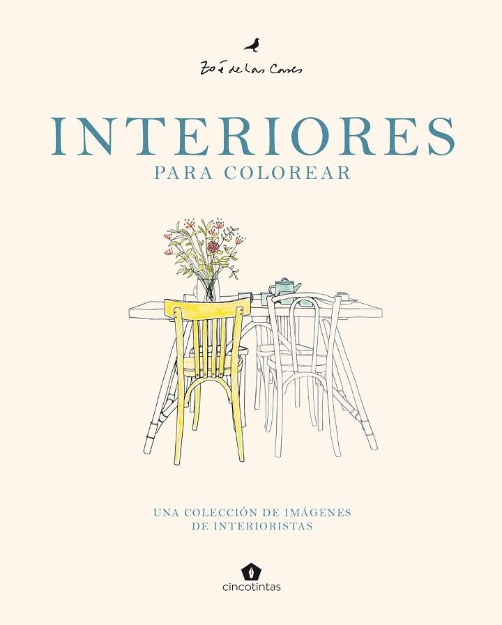 INTERIORES PARA COLOREAR. UNA COLECCIÓN DE IMÁGENES DE INTERIORISTAS | 9788419043870 | CASES, ZOE DE LAS