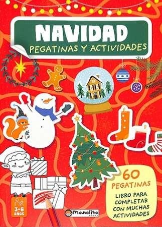 NAVIDAD PEGATINAS Y ACTIVIDADES. 60 PEGATINAS | 9788410443143