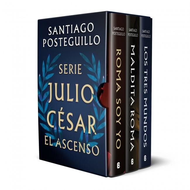 ESTUCHE JULIO CÉSAR EL ASCENSO (ROMA SOY YO | MALDITA ROMA | LOS TRES MUNDOS) | 9788466680349 | POSTEGUILLO, SANTIAGO