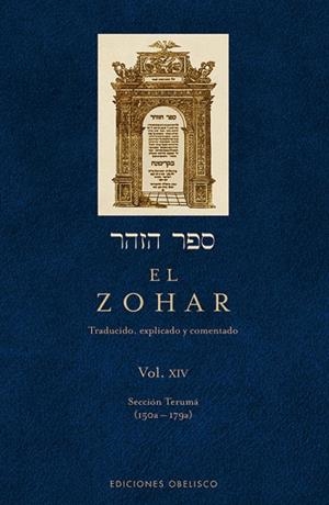 EL ZOHAR XIV SECCIÓN TERUMÁ (150A - 179A) | 9788497778541 | BAR IOJAI, RABÍ SHIMÓN