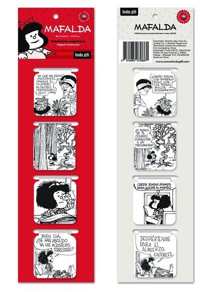4  PUNTS DE LLIBRE MAFALDA    4 MARCAPAGINAS MAFALDA | 0610985070860