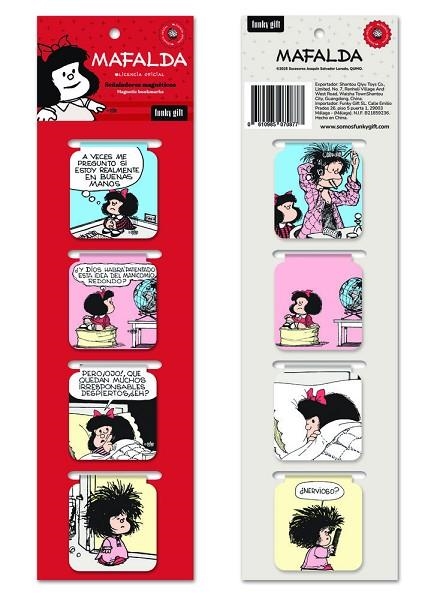 4 PUNTS DE LLIBRE MAFALDA   4 MARCAPAGINAS MAFALDA | 0610985070877