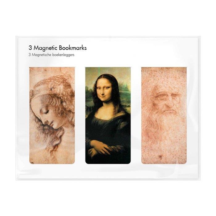 3 PUNTS DE LLIBRE LEONARDO DA VINCI  3 MARCAPAGINAS LEONARDO DA VINCI | 8719524030906