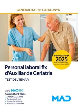 PERSONAL LABORAL FIX D'AUXILIAR DE GERIATRIA. TEST. GENERALITAT DE CATALUNYA | 9791370283360