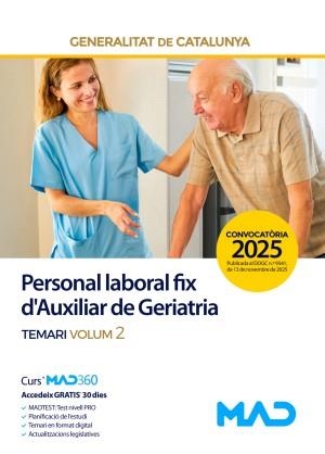 PERSONAL LABORAL FIX D'AUXILIAR DE GERIATRIA TEMARI 2. GENERALITAT DE CATALUNYA | 9791370283346