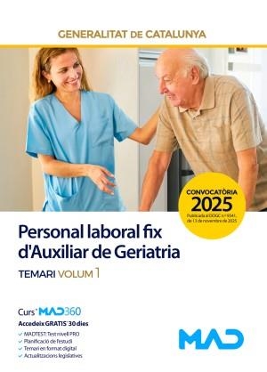 PERSONAL LABORAL FIX D'AUXILIAR DE GERIATRIA TEMARI 1. GENERALITAT DE CATALUNYA | 9791370283339