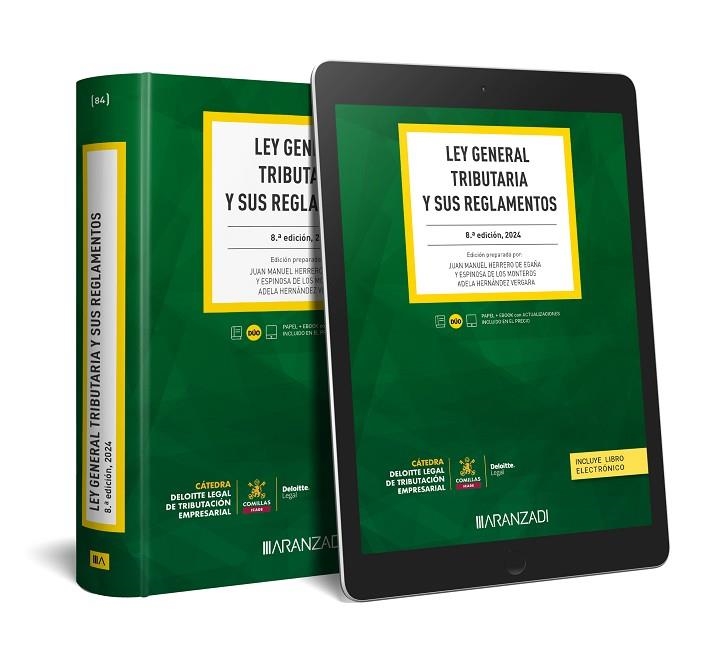 LEY GENERAL TRIBUTARIA Y SUS REGLAMENTOS | 9788411622363 | HERRERO DE EGAÑA, JUAN MANUEL