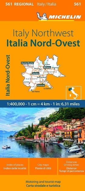 MAPA REGIONAL ITALIA NOROESTE 561 | 9782067263925