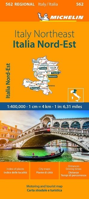 MAPA REGIONAL ITALIA NORESTE 562 | 9782067263130
