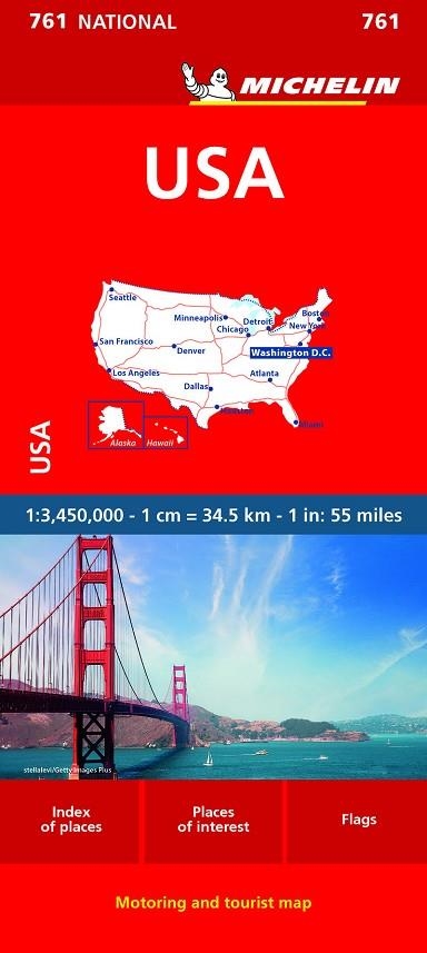 MAPA NATIONAL USA 761 | 9782067173279