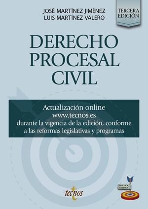 DERECHO PROCESAL CIVIL | 9788430994151 | MARTÍNEZ JIMÉNEZ, JOSÉ/MARTÍNEZ VALERO, LUIS