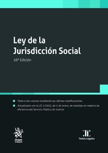 LEY DE LA JURISDICCIÓN SOCIAL 16ª EDICIÓN | 9791370109011 | GOERLICH PESET,JOSÉ MARÍA/NORES TORRES,LUIS ENRIQUE