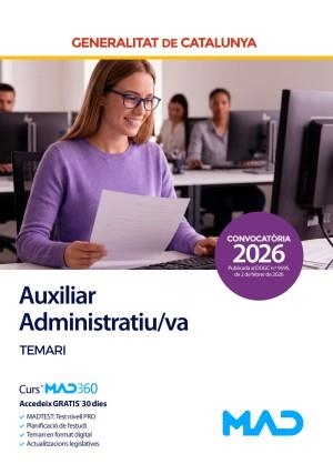 AUXILIAR ADMINISTRATIU/VA TEMARI GENERALITAT DE CATALUNYA | 9791370287047