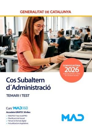 COS SUBALTERN D´ADMINISTRACIÓ DE LA GENERALITAT DE CATALUNYA. TEMARI I TEST | 9791370286828 | ROJO FRANCO, ENCARNA/NAVAS DUEÑAS, MIGUEL ANGEL/CENDAGORTA VILLALBA, JORGE