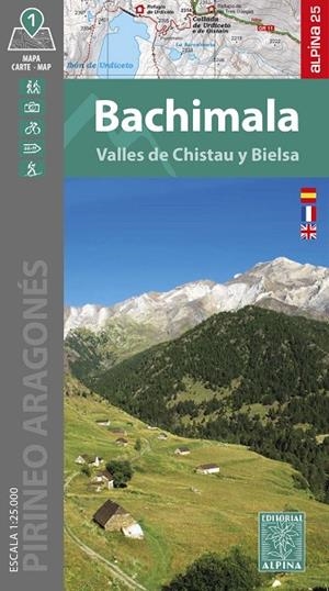 BACHIMALA. VALLES DE CHISTAU Y BIELSA 1:25.000 | 9788470112126