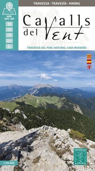 CAVALLS DEL VENT. TRAVESSA DEL PARC NATURAL CADI-MOIXERO. MAPA 1:30000 | 9788470112164