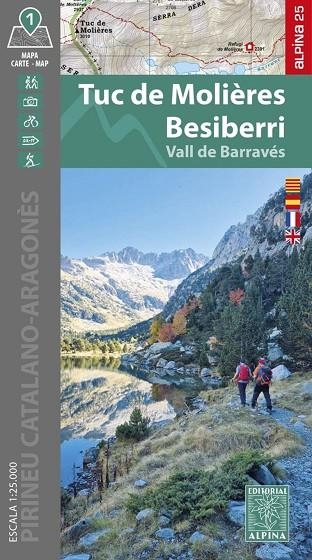 TUC DE MOLIERES BESSIBERRI. VALL DE BARRAVES. MAPA 1:25000 | 9788470112133