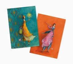 LLIBRETA GAELLE NOIA AMB NÚVOLS VERD  15X10 CM | 3494150165165