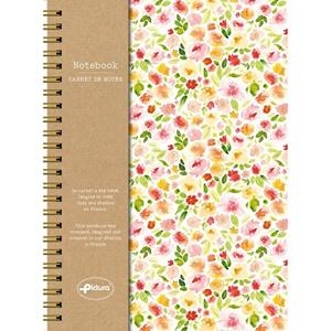 LLIBRETA ESPIRAL A5 RATLLADA FLORS | 3494154116002